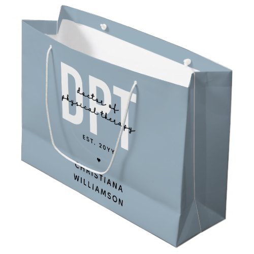 Personalized DPT Doctor of Physical Therapy Large Gift Bag