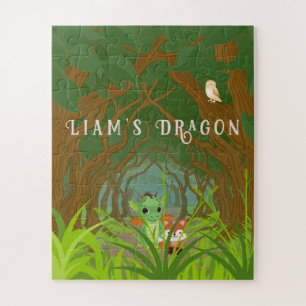 Personalized Dragon and Friend  Jigsaw Puzzle