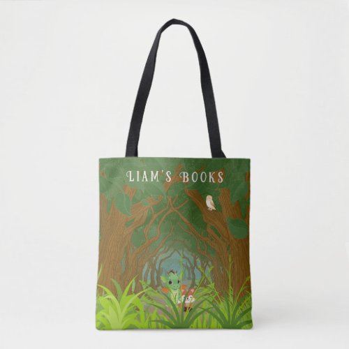 Personalized Dragon and Friend  Tote Bag
