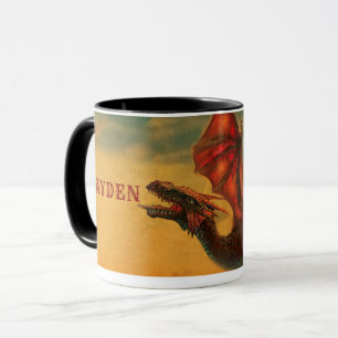 Personalized Dragon Ceramic Coffee Mug