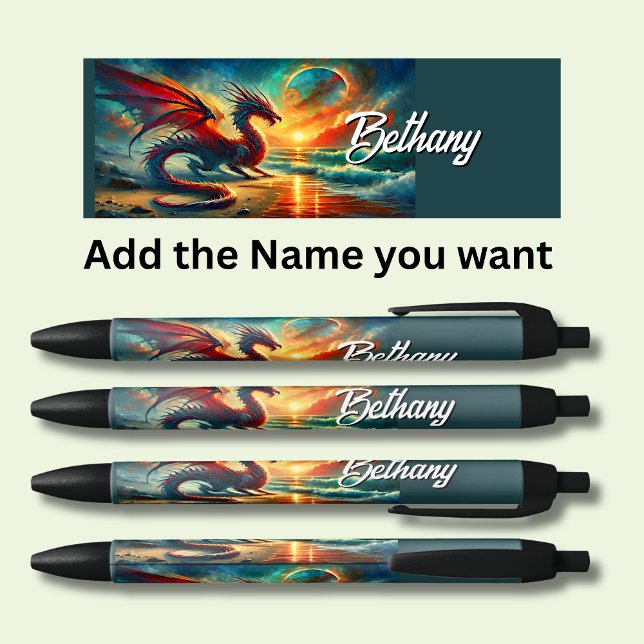 Personalized Dragon Name  Pen (Creator Uploaded)