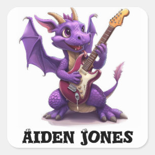 Personalized dragon stickers colorful