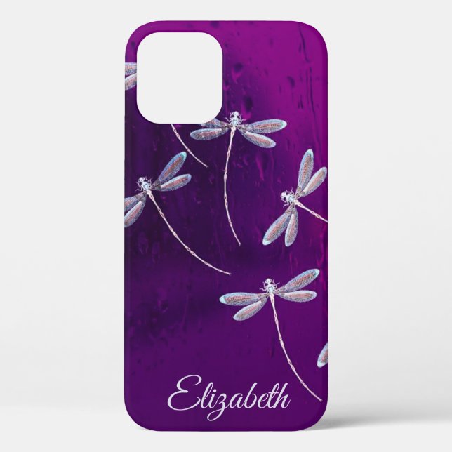 Personalized Dragonflies on water Case-Mate iPhone Case (Back)