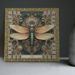 Personalized Dragonfly Tribal Jewel Earth Tones Ceramic Tile<br><div class="desc">Step into a world of mystical elegance with our Personalized Tribal Jewel Dragonfly Ceramic Tile, a unique piece of decorative art that harmoniously melds elements of happycore and carpet punk aesthetics. Inspired by the strength and spirituality of the dragonfly, this design becomes more than just a decoration; it becomes a...</div>