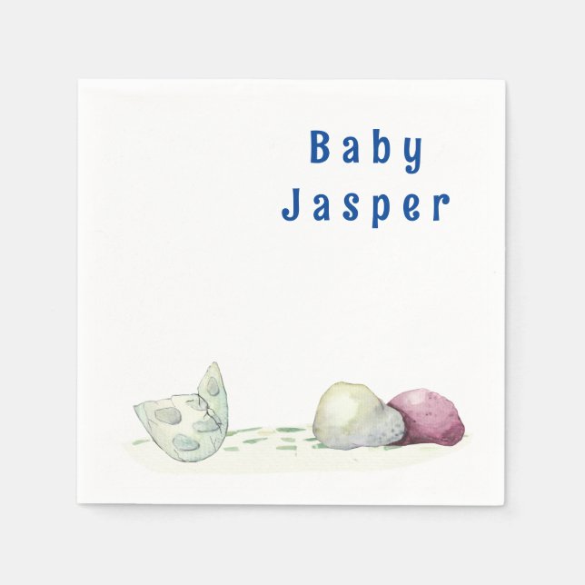 Personalized Dragon's Prehistoric Habitat Napkins (Front)