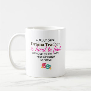 Personalized Drama Teacher Appreciation Gift Coffee Mug