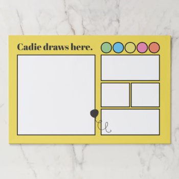 Personalized Drawing Pad For Kids by SweetBabyCarrots at Zazzle