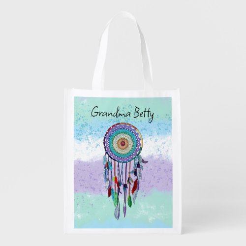 Personalized Dreamcatcher  Grocery Bag