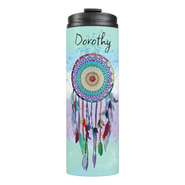 Personalized Dreamcatcher  Thermal Tumbler (Front)