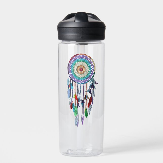 Personalized Dreamcatcher  Water Bottle (Front)