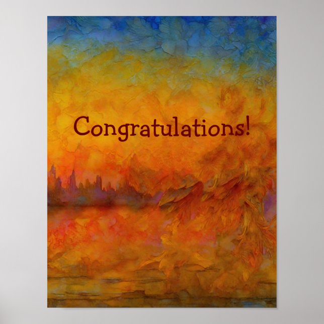 Personalized "Dreamscape Awakening – Abstract Art  Poster (Front)