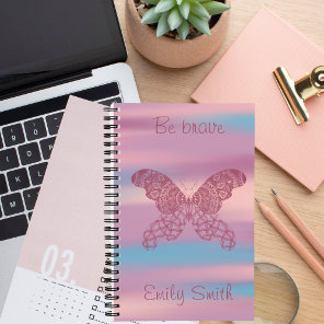 Personalized Dreamy Boho Butterfly Notebook