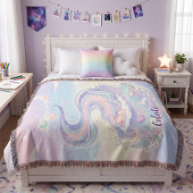 Personalized Dreamy Pastel Celestial Throw