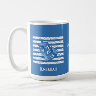 Personalized Dreidel Family Hanukkah Coffee Mug