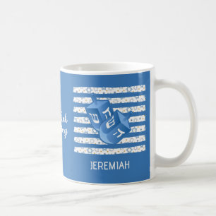 Personalized Dreidel Family Hanukkah Coffee Mug
