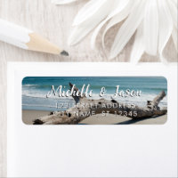 Personalized Driftwood Ocean Summer Beach Waves
