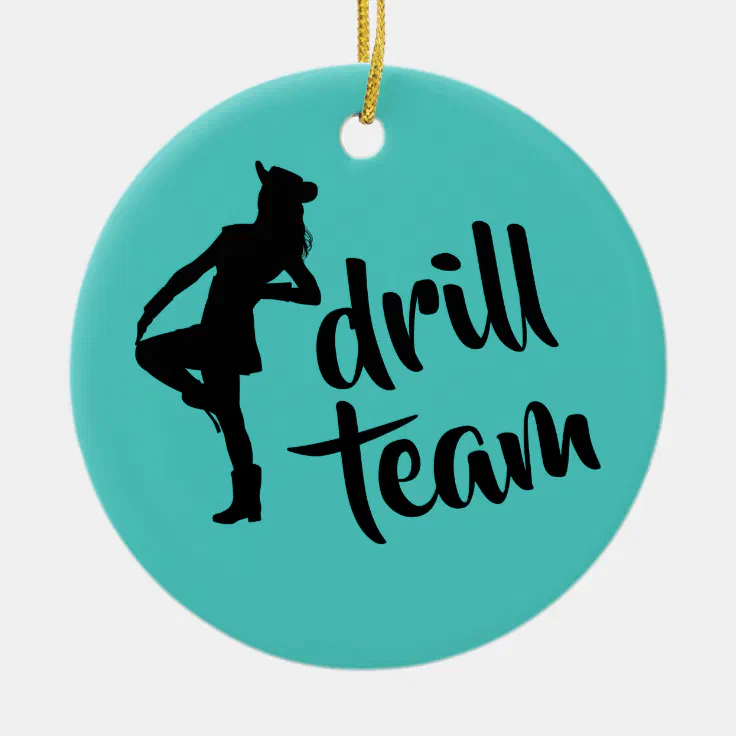 Personalized Drill Team Girl Ceramic Ornament Zazzle