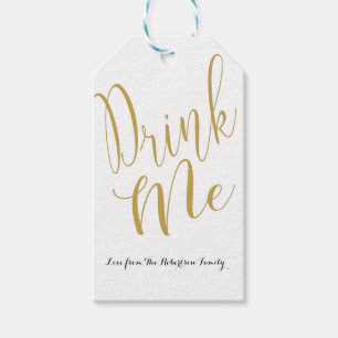 Personalized Drink Me gift tag