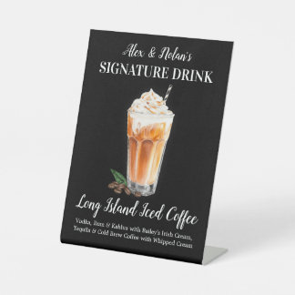 Personalized Drink Sign Long Island Iced Coffee