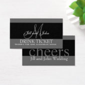 Personalized Drink Ticket for Wedding Reception (Desk)