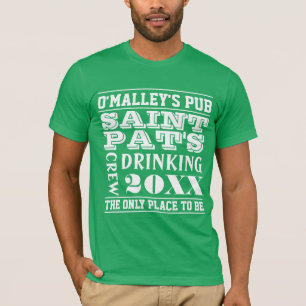 Personalized Drinking Crew Team St. Patricks Day T-Shirt