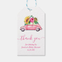 Personalized Drive By Baby Shower Favors Tags