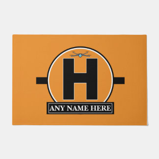 Personalized Drone landing pad Doormat