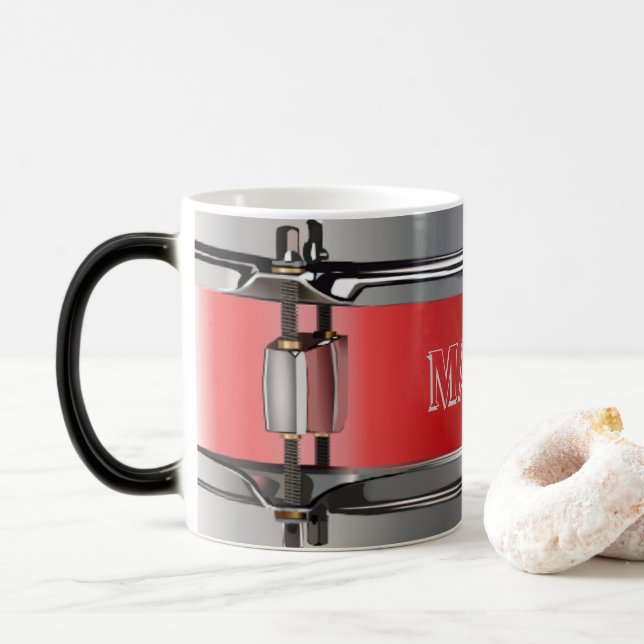 Personalized Drum Morphing Mug (With Donut)