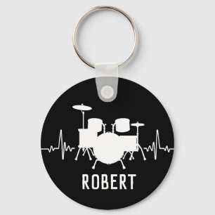  Personalized drummer  Keychain