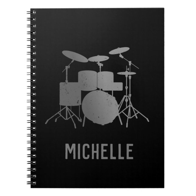 Personalized Drums - Funny drummer  Notebook (Front)