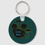Personalized Drumset Keychain at Zazzle