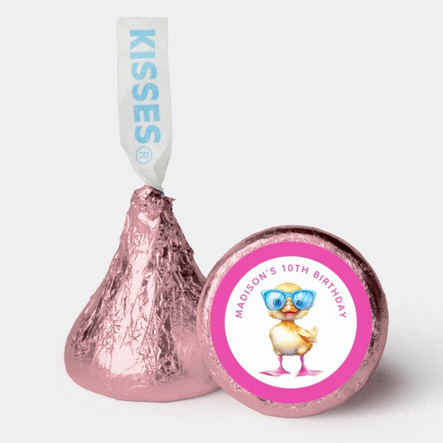 Personalized Duck Pool Party  Hershey®'s Kisses® (Front)