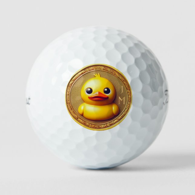 Personalized Duck Titleist Pro V1 Golf Balls (Front)