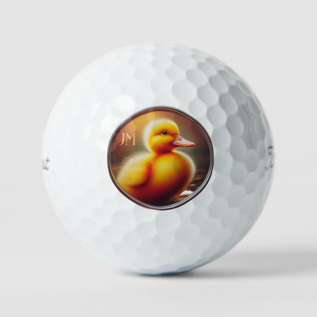 Personalized Duck Titleist Pro V1 Golf Balls (Front)