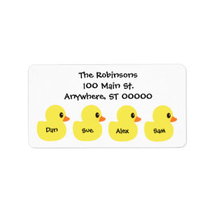 Personalized "Ducks" Address Labels