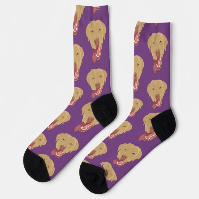 Personalized Dudley Labrador Socks (Left)