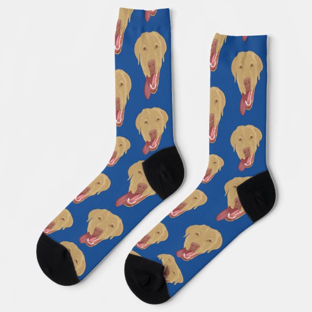 Personalized Dudley Labrador Socks (Left)