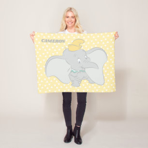 Personalized Dumbo Circus Fleece Blanket