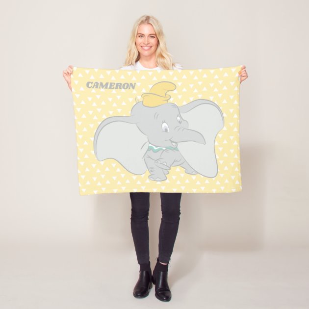 Personalized Dumbo Circus Fleece Blanket Zazzle