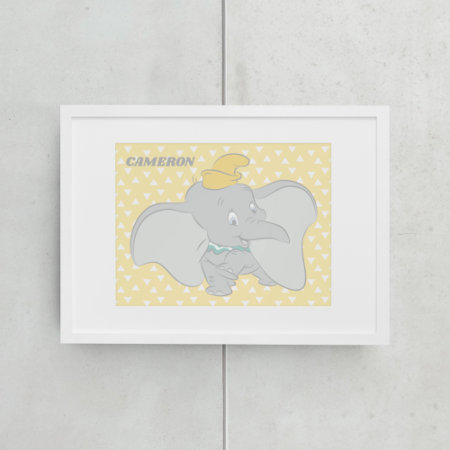 Personalized Dumbo Nursery Poster
