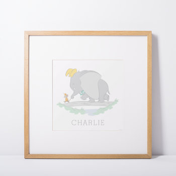 Personalized Dumbo & Timothy Nursery Poster by dumbo at Zazzle
