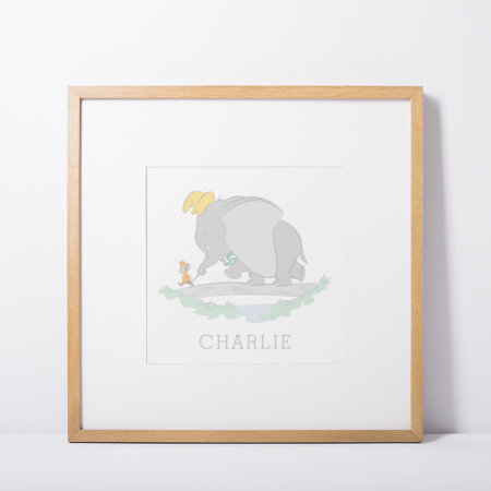 Personalized Dumbo & Timothy Nursery Poster