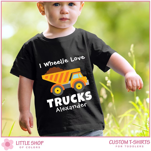 Personalized Dump Truck Construction Toddler T-shirt (Creator Uploaded)