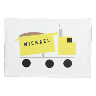 Personalized Dump Truck Pillowcase