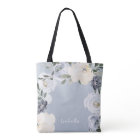 Personalized dusty blue floral mother of the groom