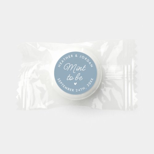 Personalized Dusty Blue Mint To Be Wedding Mint Life Saver Mints