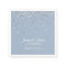Personalized Dusty BLUE Silver Confetti Wedding