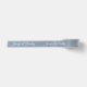Blue Button Ribbon Personalized Dusty Blue Wedding Couple Names Satin Ribbon | Zazzle