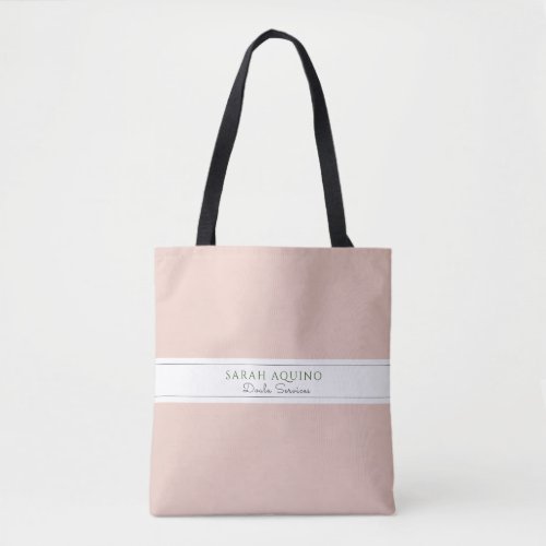 Personalized Dusty Coral Pink Doula Promotional  Tote Bag