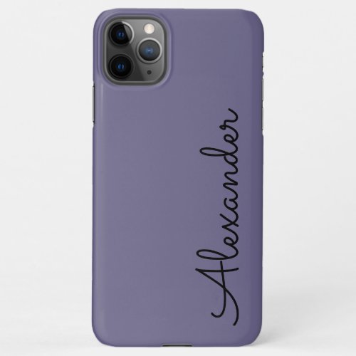 Personalized Dusty Purple Mauve Handwritten BUDGET iPhone 11Pro Max Case